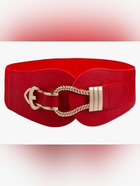 Womens Waistband Waist Belt Ladies Retro Wide Buckle Elastic Stretch Wrap Strap.